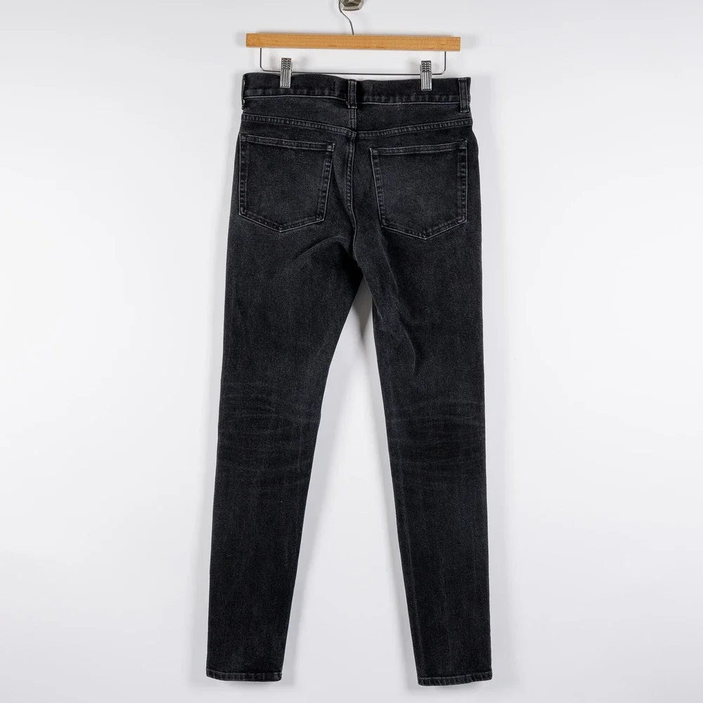 Everlane‎ Uniform The Skinny Jean Black Wash Men's Size 31x34 Organic Cotton - Picture 3 of 13
